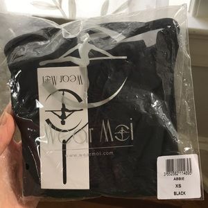wear moi black leotard abbie xs